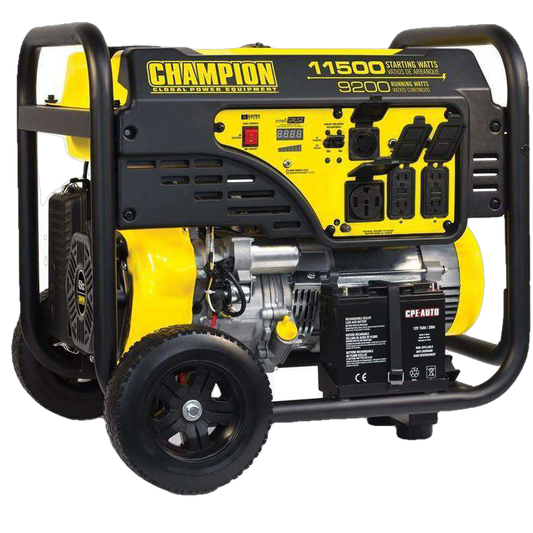 Champion 100110 Gas Generator with Electric Start, 9200W/11500W