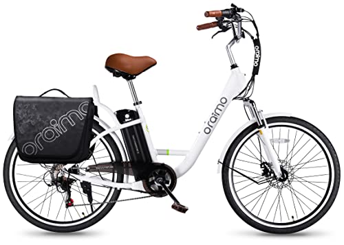 Oraimo Electric Bike for Adults 3A Fast Charge, 36V 10.4Ah UL-Certified Li-ion Battery