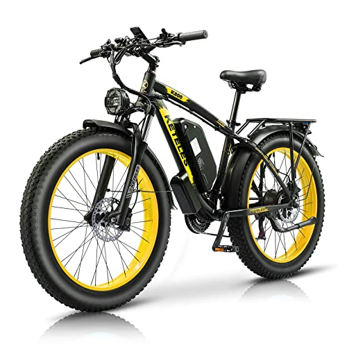 KETELES K800 1000W Electric Bike for Man, 17.5AH Battery with Powerful Motor Electric Beach Snow Bicycle